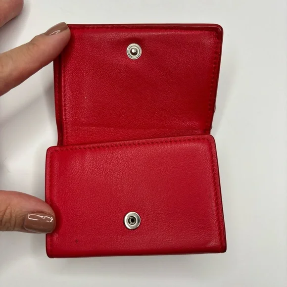 Authentic Balenciaga Mini Papier Trifold Leather Wallet - Picture 10 of 13
